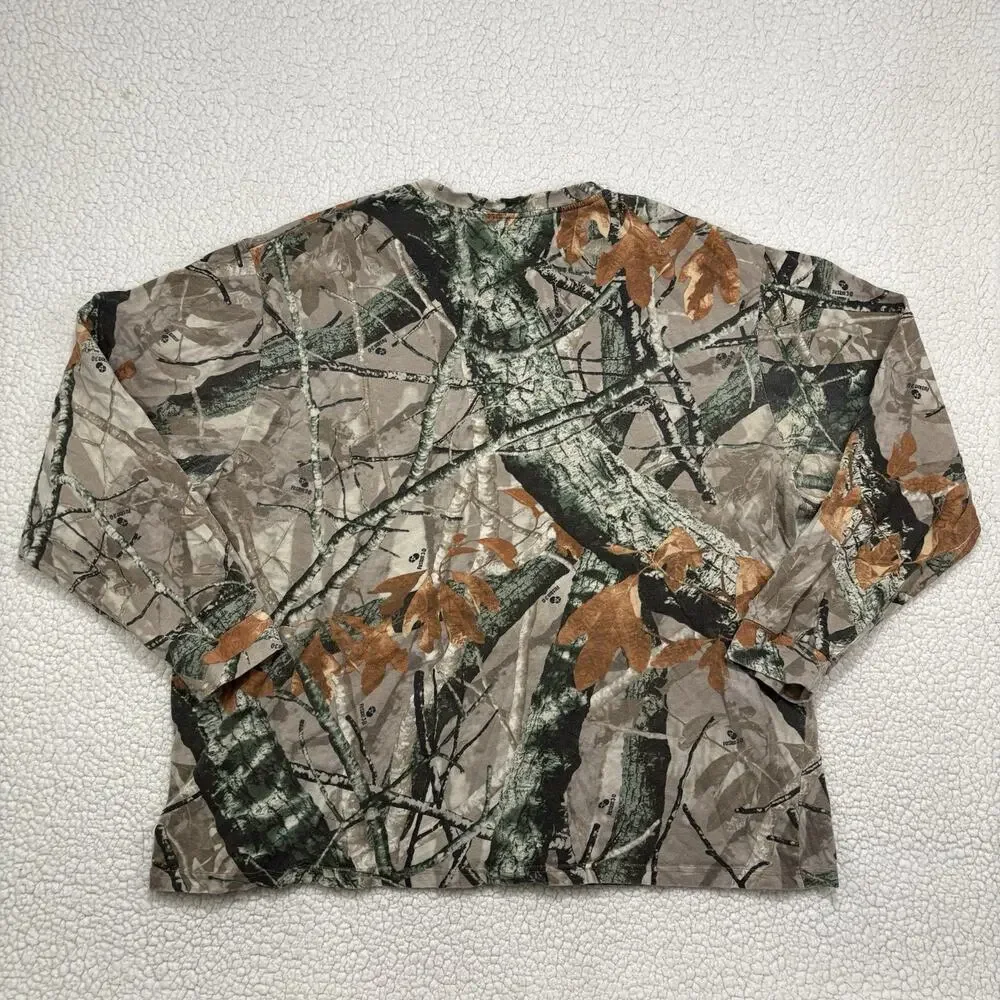 Outfitters Ridge‎ Camo T-shirt Mens 3XL Camouflage Fusion 3D Hunting Long Sleeve